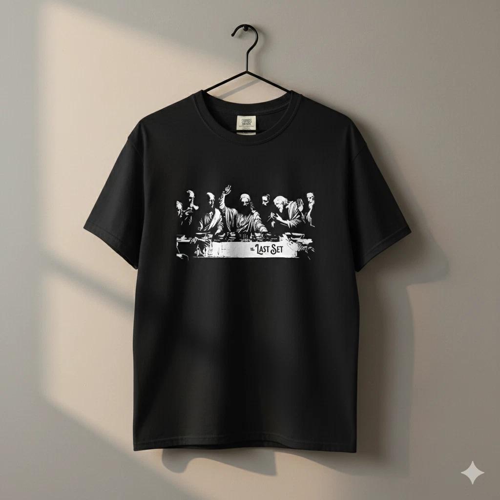 Unisex Adult Casual Graphic The Last Supper DJ Parody Graphic T-Shi... XXXXL