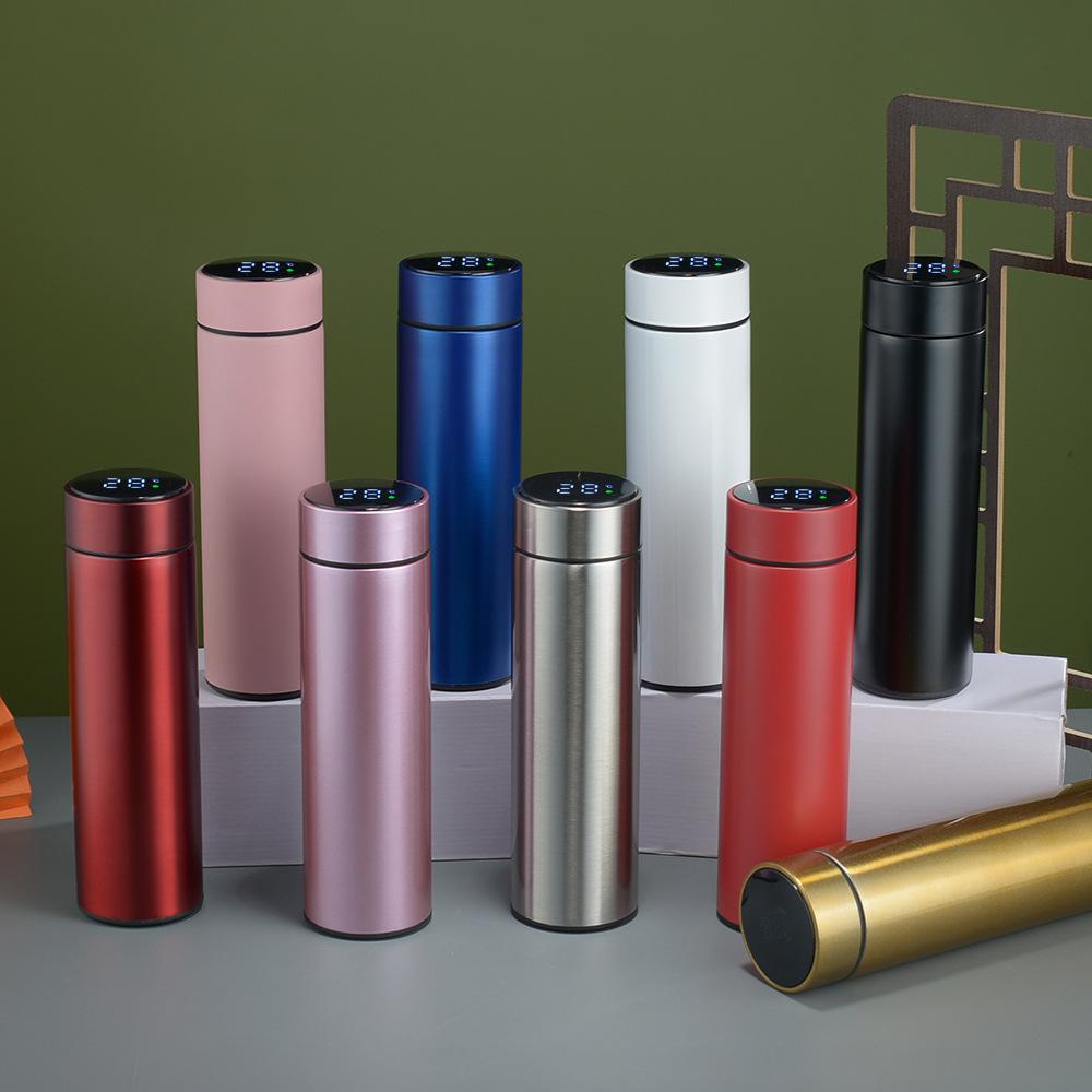 Smart Thermos Cup With Temperature Display 304 Stainless Steel Thermal Insulation Water Cup, Male Digital Display Thermos Cup