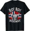 Ro Ro Norwegen Wikingerhelm Norwegische Flagge Nordische Stolz T-Shirt