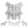 Creative Multiple Pose Dalahorse Silicone Mould For Artisanal Producing Plasters Figurines And Home Decoration