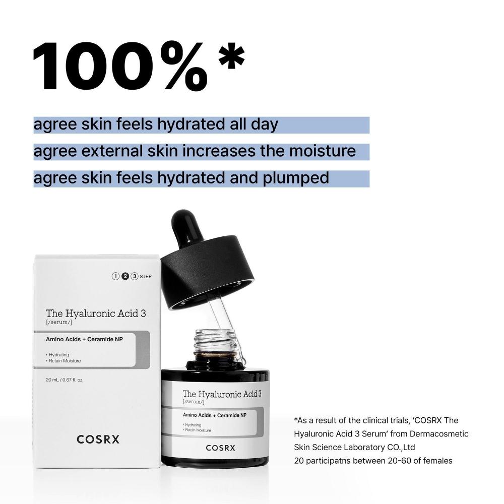Cosrx The Hyaluronic Acid 3 Serum With Amino Acids + Ceramide Np 0.67 Oz