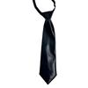 Campus Preppy Necktie Faux Leather Neck Tie Student Uniform Adjustable Pre Tied Neck Tie Shirt Collar Neckwear for Women