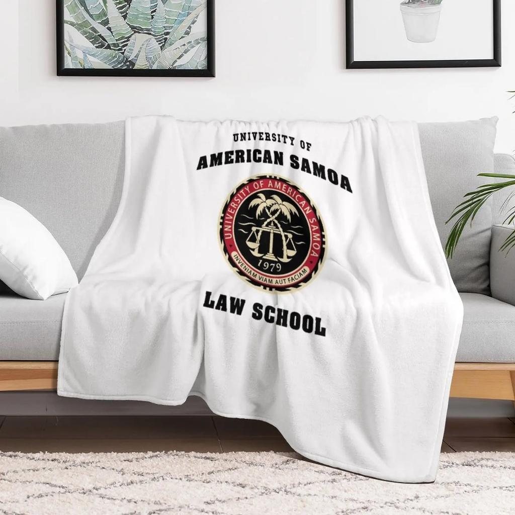 University of American Samoa Law School Throw Blanket Soft Warm Blanket Gift for Grandparents