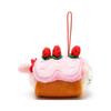IRIS RAIN ANIROLLZ Plush Strap Basic Series Strawberry Roll Kitty 7x6x9cm ANI-CT-PK