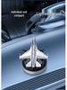 F16 Snapdragon Rotating Solar Car Aromatherapy Ornament with Light & Long-lasting Fragrance
