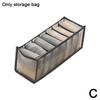 7 Grids Underwear Drawer Organizer Storage Box Pants Jeans Storage Box Drawers Socks Separation Organizer Pants Foldable Storage