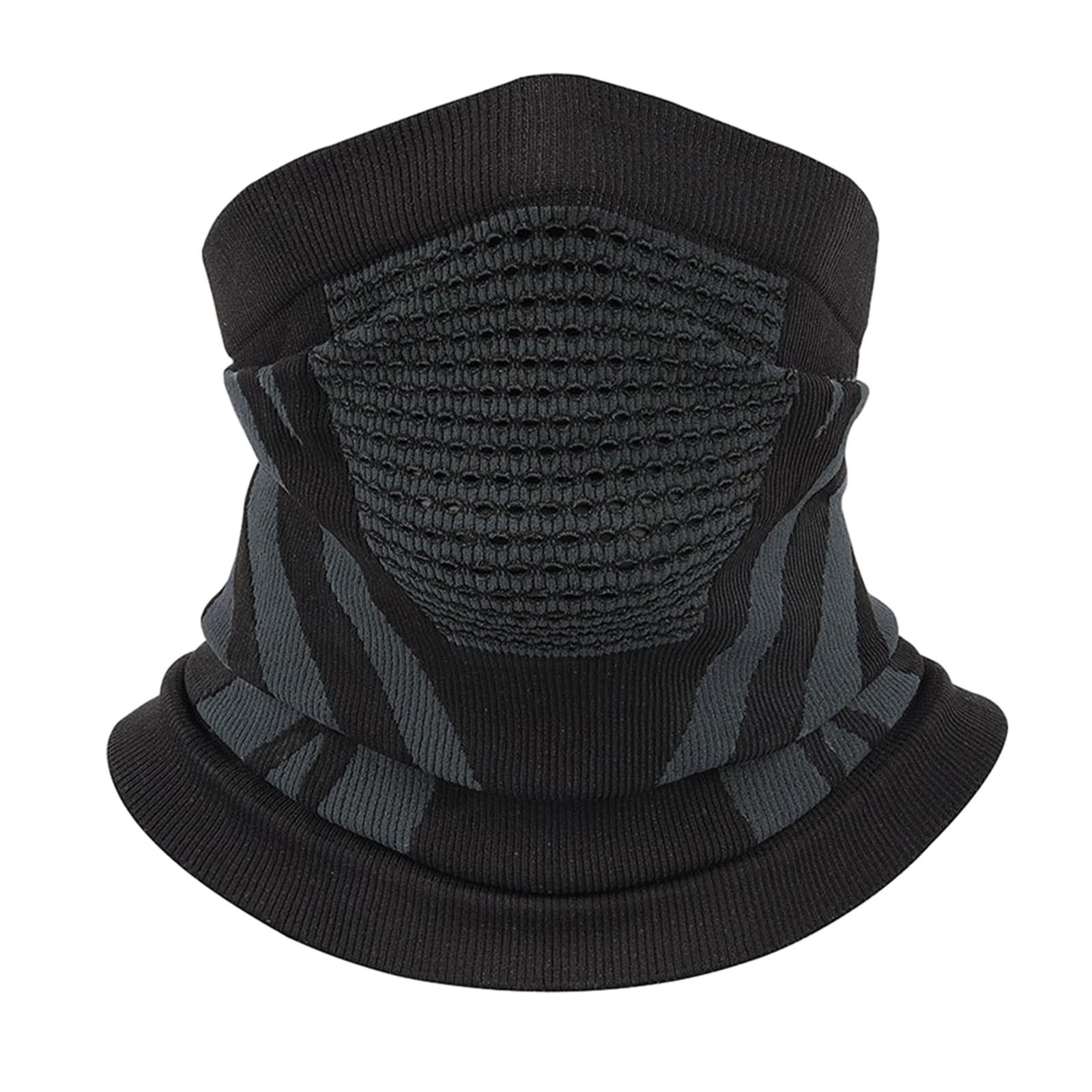 

Winter Neck Gaiter for Outdoor Activity Women Men Unisex Neck Warmer Cold Weather Half Balaclava Scarf for Skiing Hiking темно серый