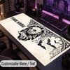 Custom Text Big Mousepad, Extended Desk Pad For Laptop Work GameNosferatu Count Orlok