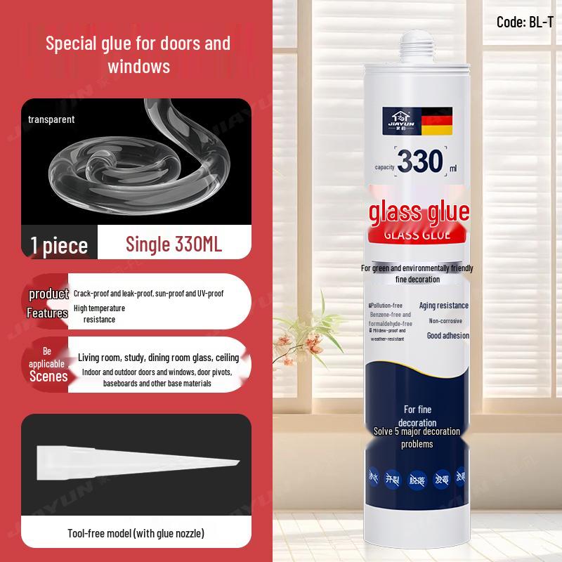 Silicon Negru Impermeabil Etanșant pentru Ferestre și Uși pentru Chituire Margine Goluri, Adeziv Sticlă Anti-Mucegai