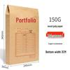 Thick Kraft Paper Manila Envelope File Folder A3/A4 Large Capacity Office Storage Bag