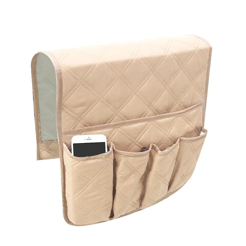 Sofa Armrest Organizer With 5 Pockets And Cup Holder Tray Couch Armchair Hanging Storage Bag For Tv Remote Control Cellphone