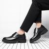 Men Height Increasing Shoes 8cm Summer Sandals 10cm Elevator Dress Leather Shoes Business Hollow Out Big Head Formal Shoes