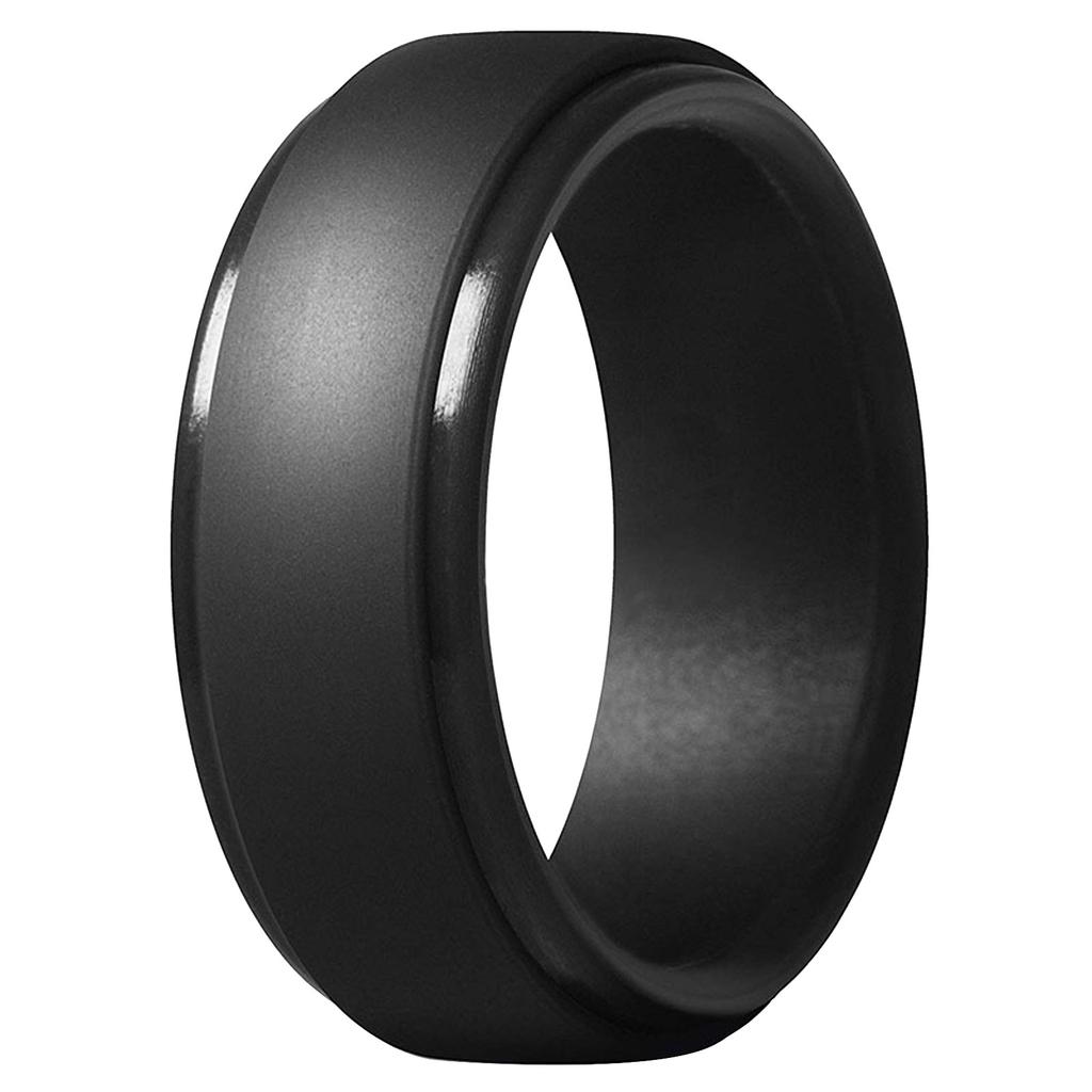 Personality  Silicone Soft Men's Double Wedding Rings Ring Jewelry Gift