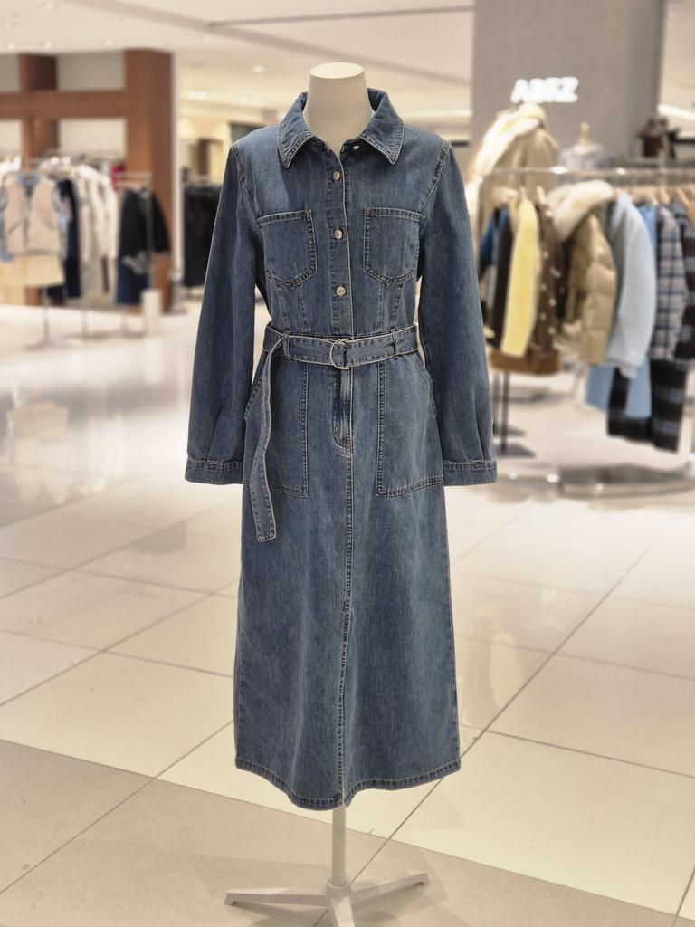 Belted Denim Dress VC3DV11