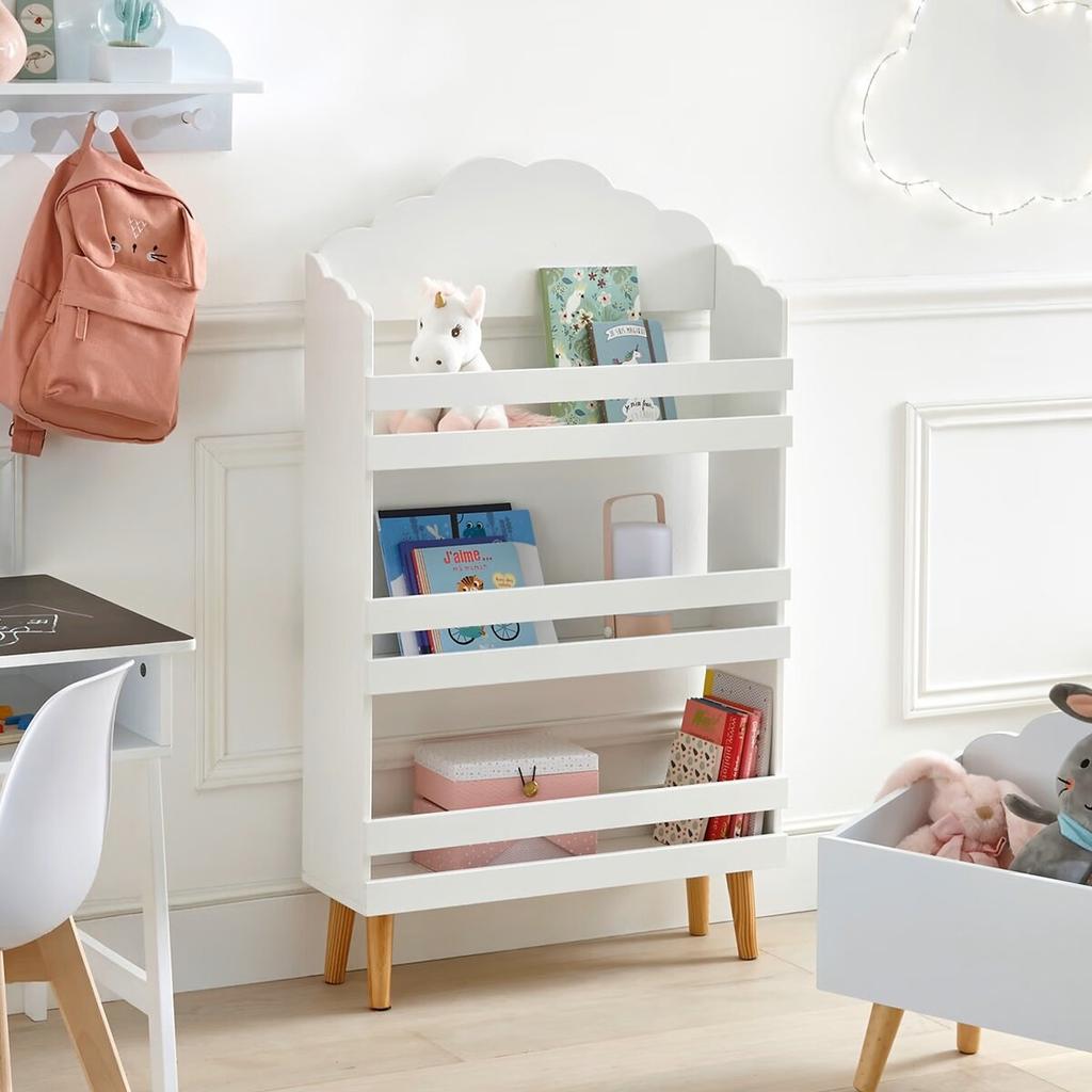 Nuage Children's Bookcase White