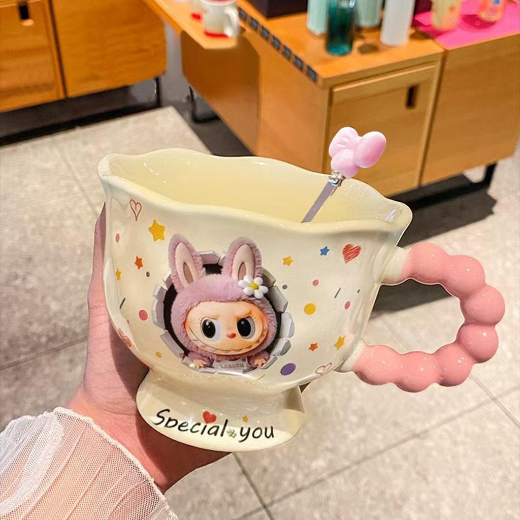 High-Quality Ceramic Mug - Cute and Creative Tea Cup Gift for Girls' Birthdays