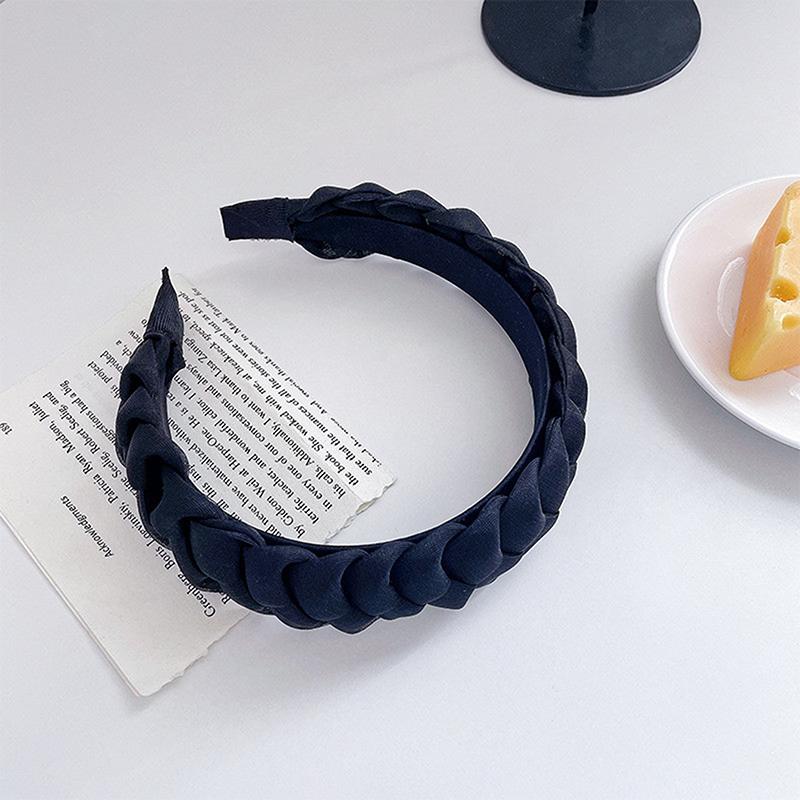 Qiantull Leder Haarreifen Geflochten - Rutschfestes Stirnband In Gelb