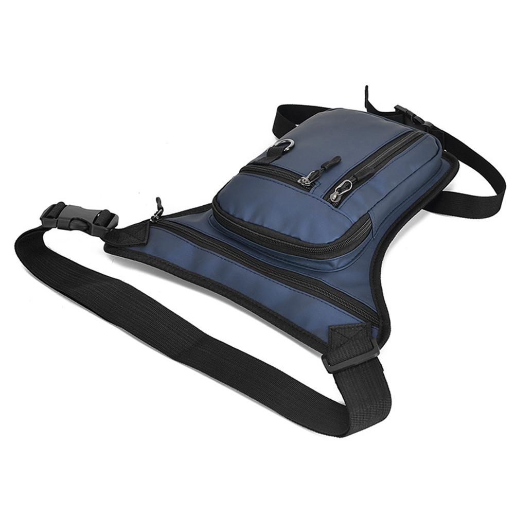 Men Motorcycle Leg Side Bag Waterproof Tactical Travel Purse PU Leather Motorbike Hip Leg Pack Outdoor Sports Ride Bag