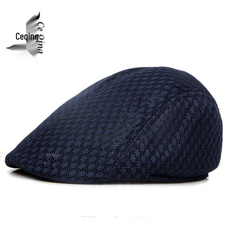 Korean Style Mesh Duckbill Beret for Men & Women - Breathable Summer Sun Newsboy Cap