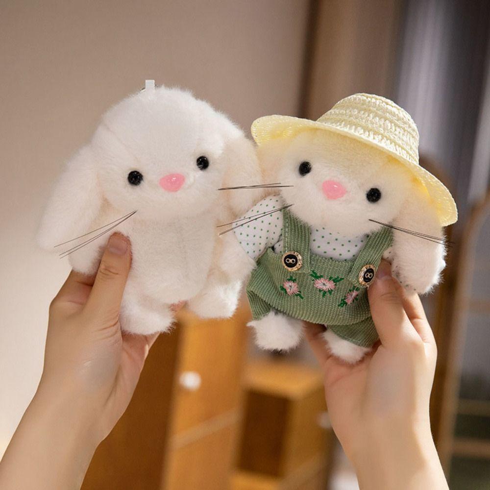 Handmade Gardener Little Rabbit Doll Plush Stuffed Rabbit Plush Doll  Couple