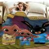 1PC Bing Custom Name Patterned Flannel Blanket Suitable For All Seasons for Home Decor Warmth and Comfort Gifts Holiday Present
