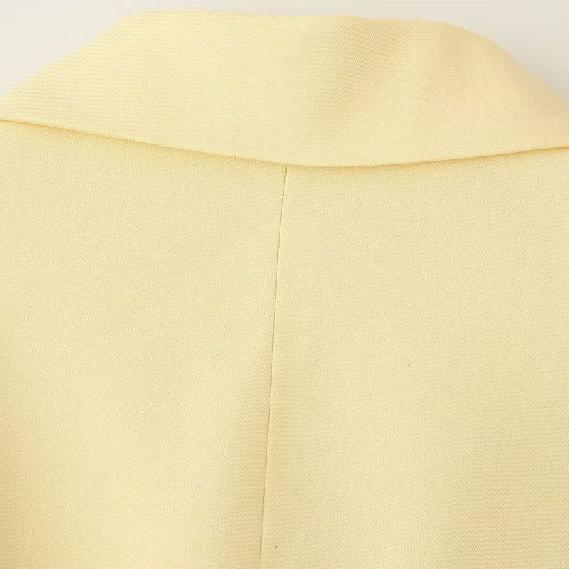 Kaslead New Women Clothes Western Style Fashion Simple Waist Hugging Lace-up Wide Shoulder Blazers