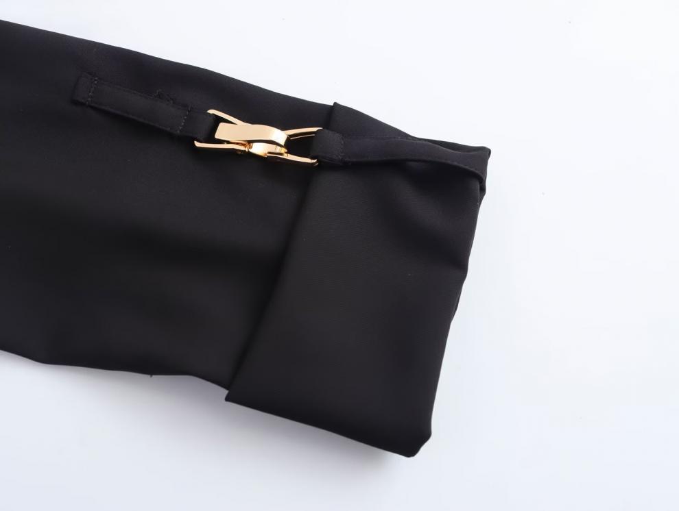 European & American High Street Style Women's Belted Midi Dress - Winter Collection