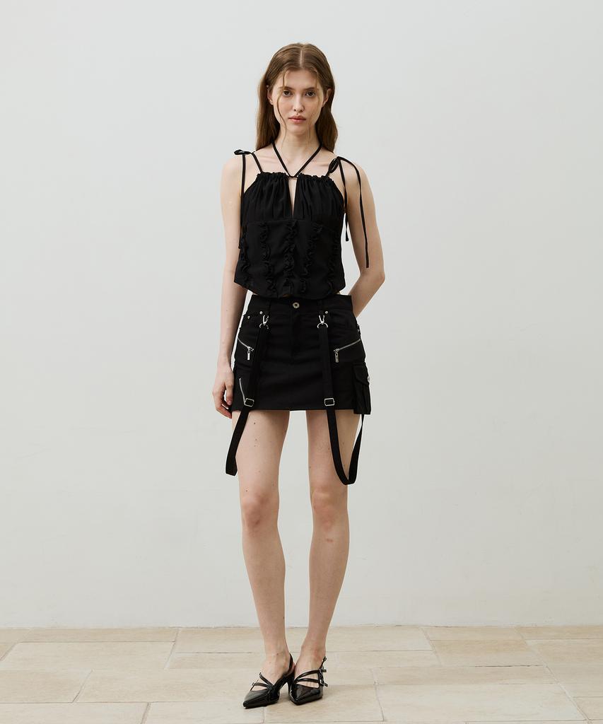 Alikim Bella Mini Skirt Pants / Black