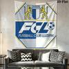 FC Luzern logo Wall Hanging Printed Fabric Blanket Decorative Tapestries for Bedroom Living Room Home Decor