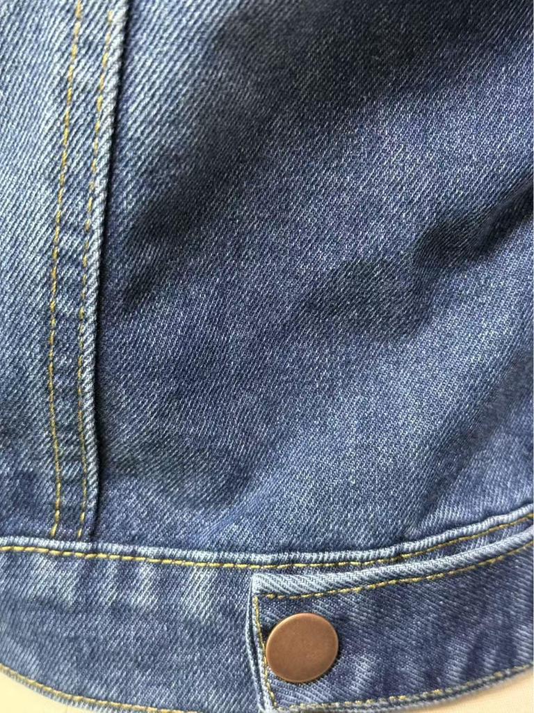 Veste décontractée en jean pour femme Europe et Amérique 2025 avec boucle en cuivre