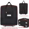 158L Aviation Large Capacity Rolling Travel Bag - Foldable Wheeled Luggage Storage, Oxford Cloth
