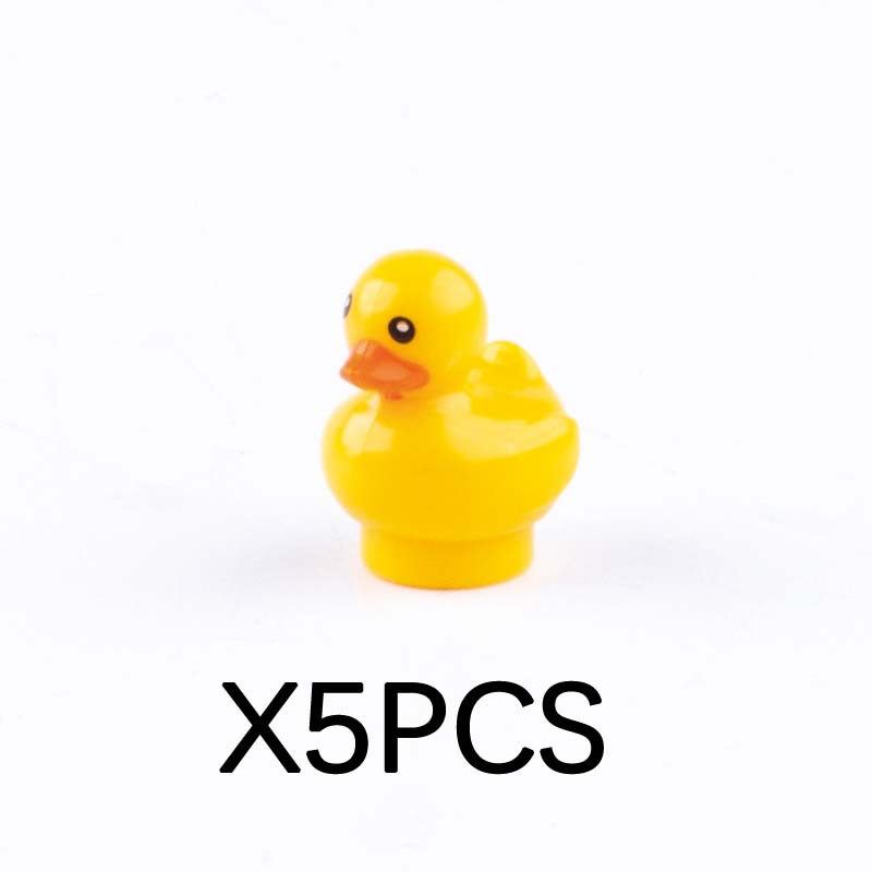 MOC Animal Building Blocks DIY Pig Fishes Octopus Penguin Turtles Figures Toys Set City Farm Zoo Accessories Bricks Kid Gift