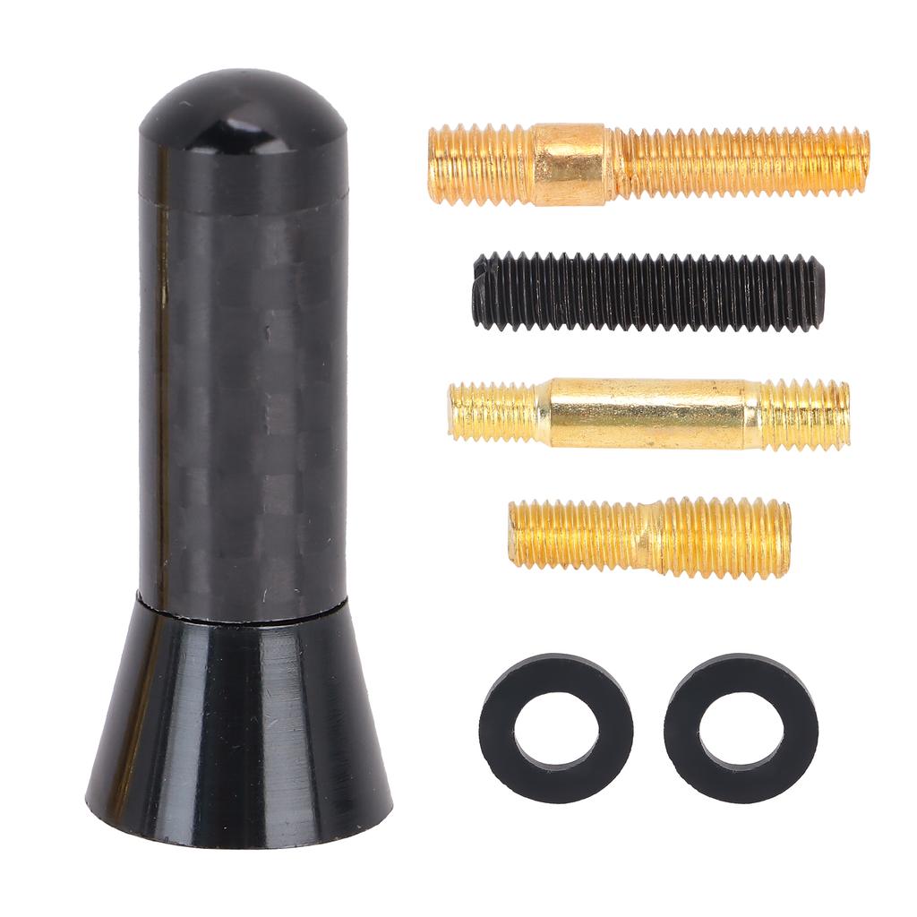 3.5cm1.4in Antenna Short Aluminium Alloy Carbon Fiber Automobile Modification Universal