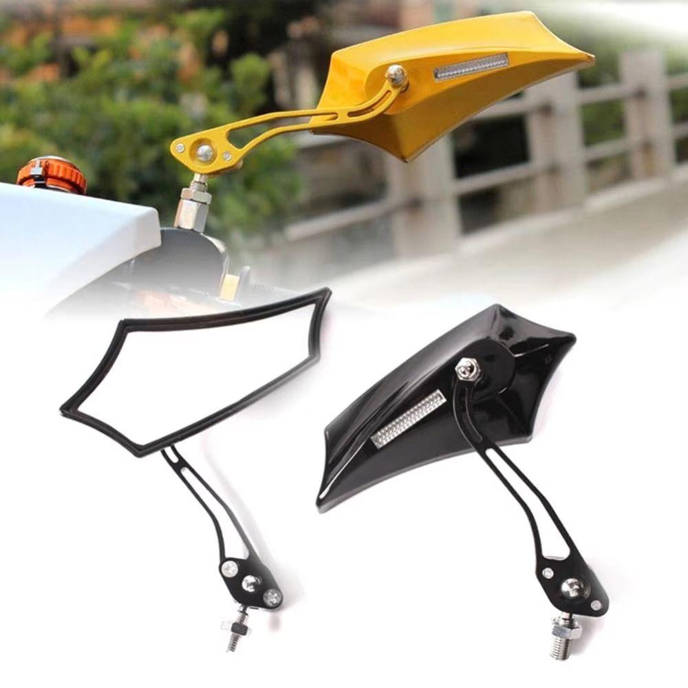 HD Glass Motorcycle Rearview Mirror 360 Degree Reversing Auxiliary Mirror  Car Observation
