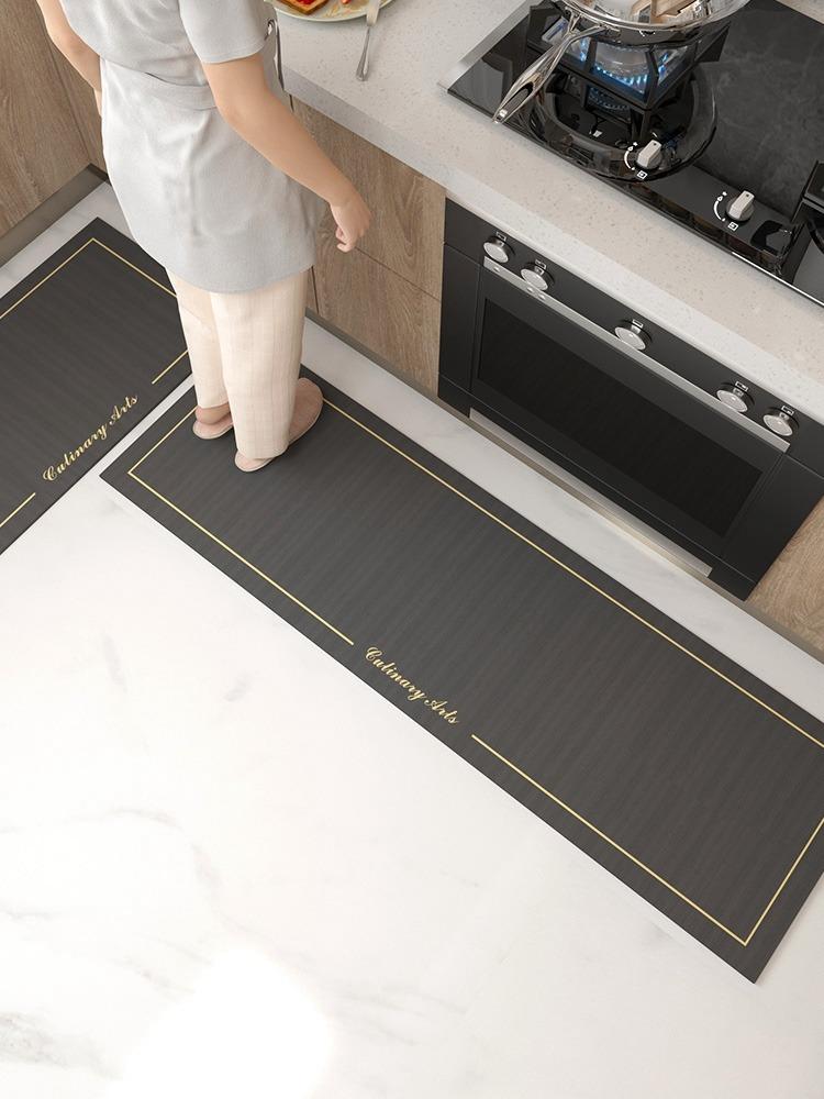

Коврик для кухонного пола Водопоглощающий Нескользящий Коврик для ног Длинный ковер-дорожка Черные ковры Минималистичные ковры для домашнего декора 1pc 50x80cm