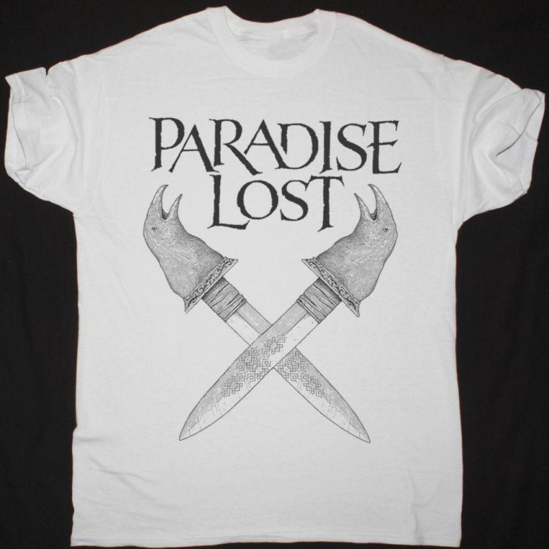 PARADISE LOST DAGGER TEE NEW WHITE T SHIRT S