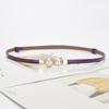 Pearl Buckle Thin Waistband Women's Dress Decoration Simple Niche Belt Waist Collection Retro Style Cowhide