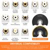 4/6 Pcs Oscillating Saw Blades Multi Tools Saw Blade Universal Semi Circle Titanium Bimetal Saws Blades for Cutting Wood Plastic