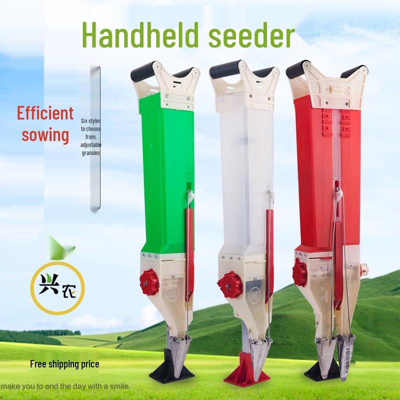 Handheld Fertilizer & Seed Spreader - Single/Double Tube for Corn, Soybean, Peanut