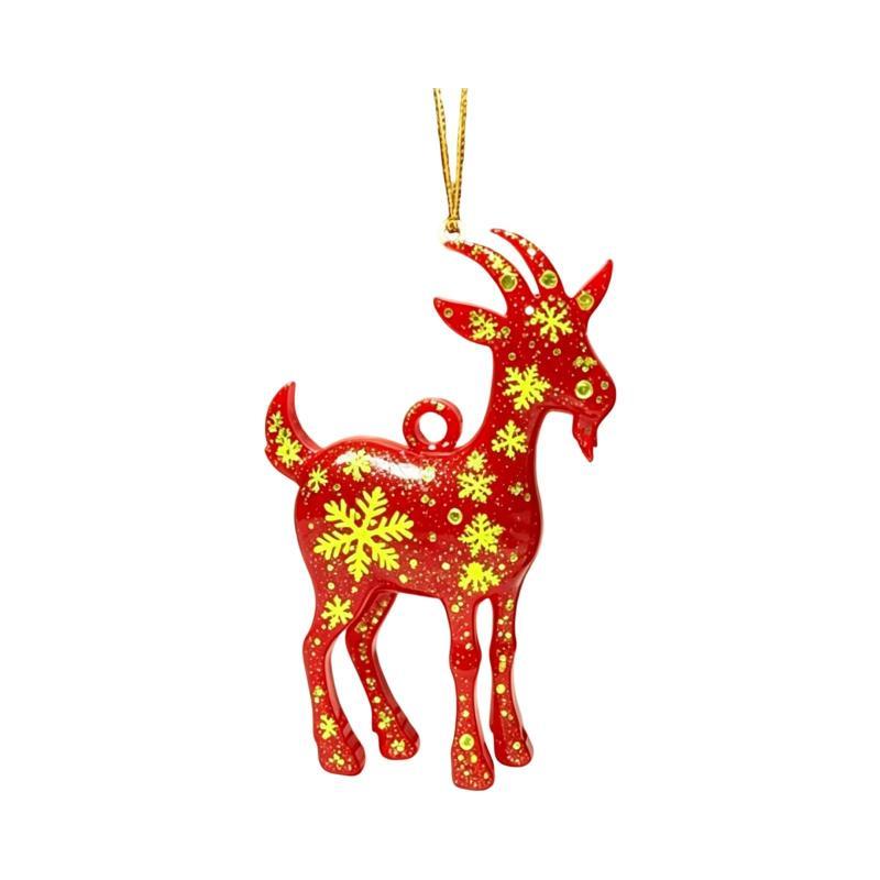 Acrylic Chinese Zodiac Goat Hanging Ornament Auspicious Design For Spring Festival New Year Home Decorationation