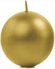Candle "Sphere" (Fi 60) Metallic, Gold, 1 Pc
