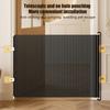 Retractable Pet Safety Gate Baby Barrier Indoor Mesh Fence Stair Barrier for Dogs Kitten with Reinforced Strip Prevent Crawling