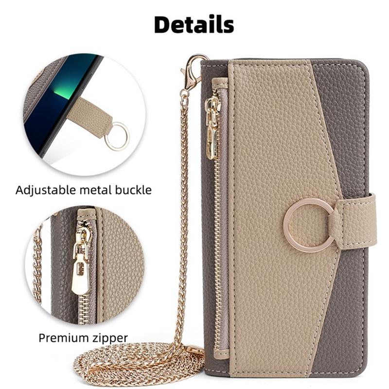For Samsung Galaxy A53 5G Case Wallet Crossbody Phone Bag with Zipper Pocket