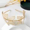 Bride Leaf Hairband Party Metal Leaf Hair Accessory Elegant Crown Headband Leaf Hairpin