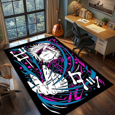 Tappeto Anime Jujutsu Kaisen Tappeto Grande Tappeto per Grandi Aree Tappetino Antiscivolo Lavabile Tappeto per Stanza Gamer Camera da Letto Decorazione per la Casa -QJY