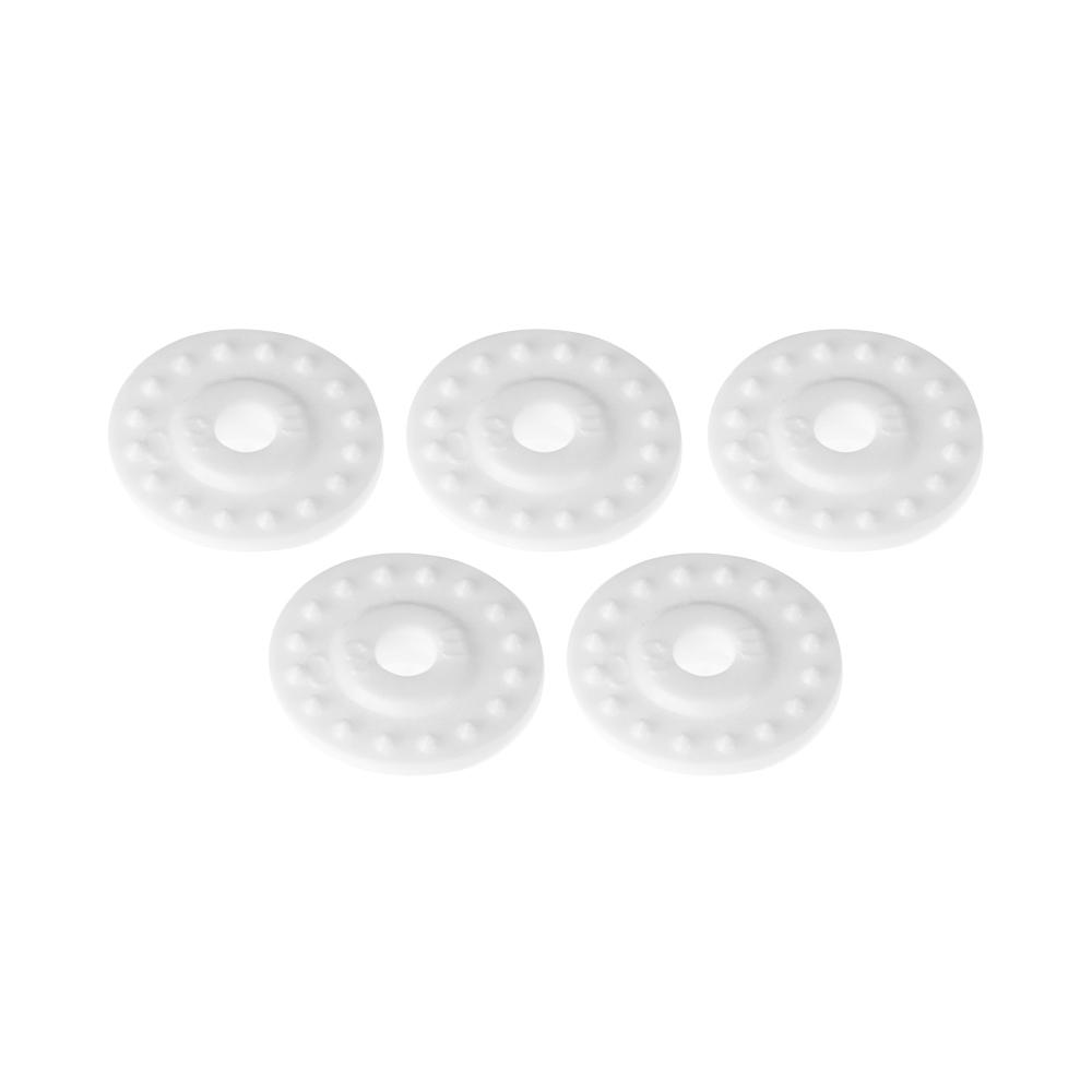 45sets(180pcs) Diy Stud Plastic Fasteners Press Button Transparent Snap Buttons