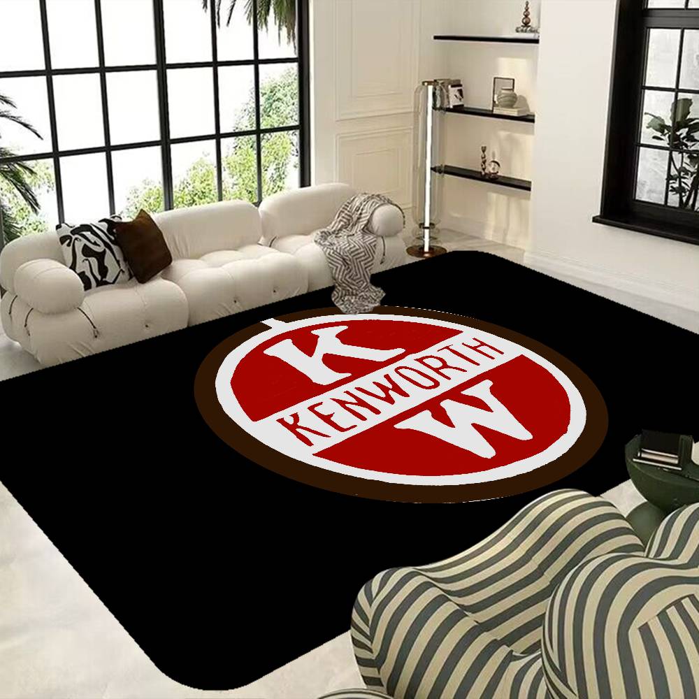 K-Kenworth Truck Logo Entrance Door Mat Washable Non-Slip Living Room Sofa Chairs Area Mat Kitchen Welcome Doormat