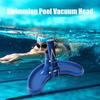 Portable Swimming Pool Jet Vacuum Cleaner Underwater with Mesh Bag, Pool Mini Jet Vacuum Suction for Head for Pool Fount