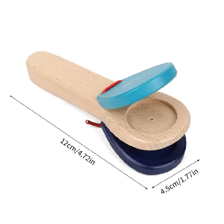 Wood Kids Clapper Orff Toy Kids Castanets Percussion Toy for Music Exploration and Child Development Rhythm Instrument