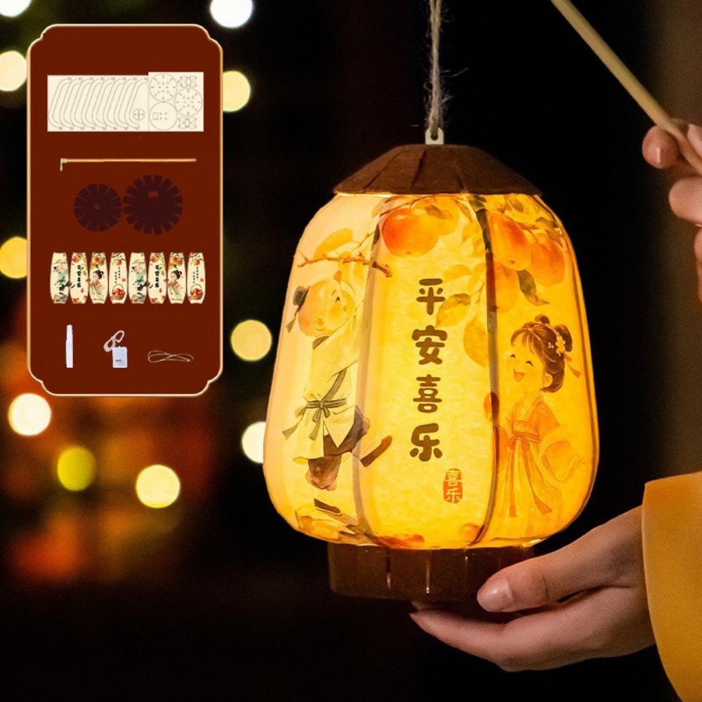 Vintage Lantern Material Kit Luminous Handheld Antique Lanterns Hanfu Dress Cosplay